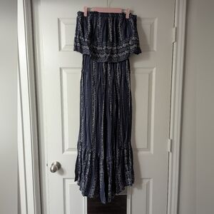 Navy Off-Shoulder, Japna, Size M, Jumpsuit